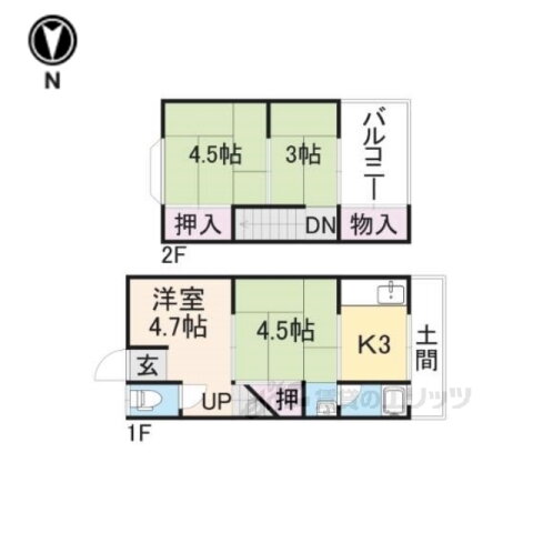 京都府京都市伏見区向島西堤町 観月橋駅 4K 一戸建て 賃貸物件詳細