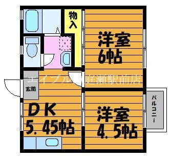 岡山県倉敷市中庄 中庄駅 2DK アパート 賃貸物件詳細