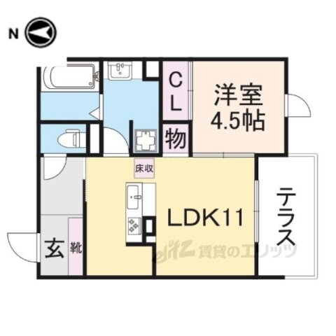 奈良県奈良市杉ヶ町 奈良駅 1LDK アパート 賃貸物件詳細