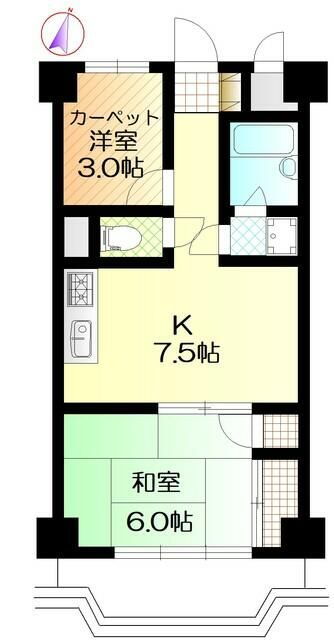 東京都新宿区大久保１ 新大久保駅 2DK マンション 賃貸物件詳細