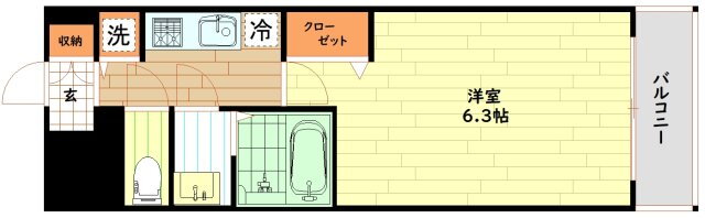 大阪府大阪市西区川口３ 九条駅 1K マンション 賃貸物件詳細