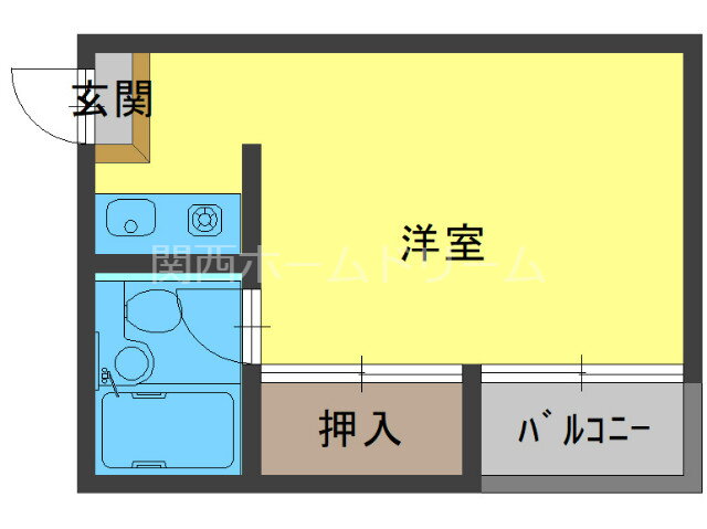 ビッグバーンズマンション（ＢＢＭ）栄町　※グループホーム可 5階 ワンルーム 賃貸物件詳細