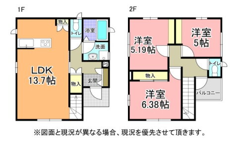 元吉田町ＲＡ（アールエー）戸建 3LDK 賃貸物件詳細