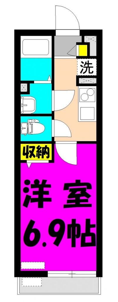 クレール浦和 2階 1K 賃貸物件詳細