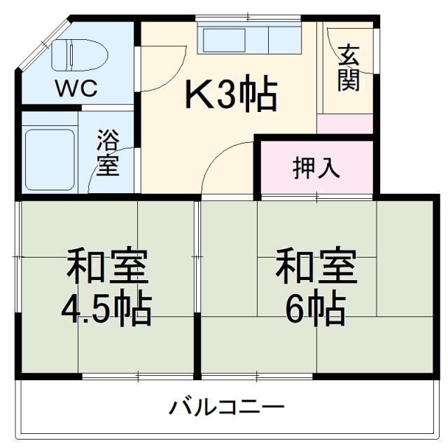 埼玉県川口市芝１ 蕨駅 2K マンション 賃貸物件詳細