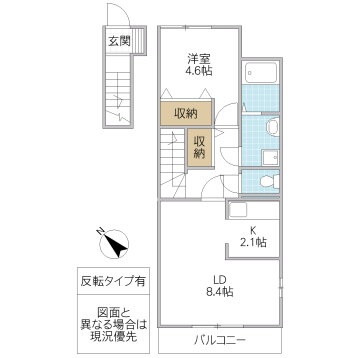 茨城県笠間市旭町 友部駅 1LDK アパート 賃貸物件詳細