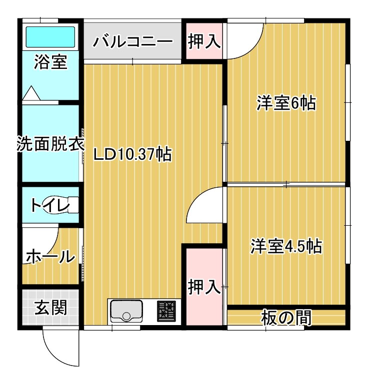 熊本県宇城市松橋町久具 松橋駅 2LDK アパート 賃貸物件詳細