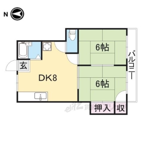 奈良県天理市田部町 天理駅 2DK アパート 賃貸物件詳細