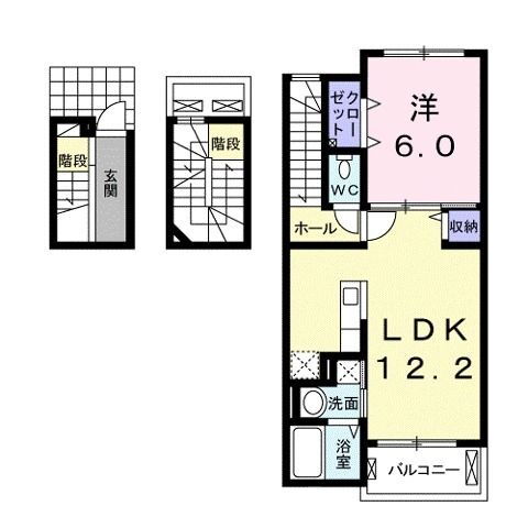 エミネンス・クレストＩＩ 3階 1LDK 賃貸物件詳細