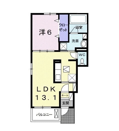 Ｓｔ・ｐａｌ．ＫＩ 1階 1LDK 賃貸物件詳細