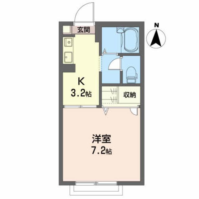 岩手県北上市黒沢尻３ 1K アパート 賃貸物件詳細