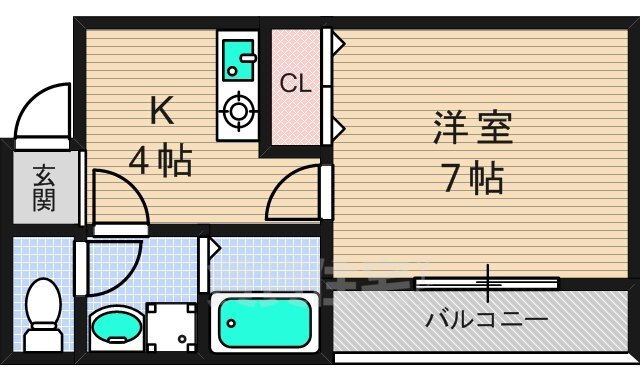 大阪府枚方市須山町 宮之阪駅 1K マンション 賃貸物件詳細