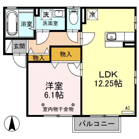 茨城県結城市大字結城 結城駅 1LDK アパート 賃貸物件詳細