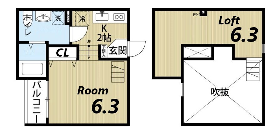 兵庫県尼崎市大庄西町３ 武庫川駅 1K アパート 賃貸物件詳細