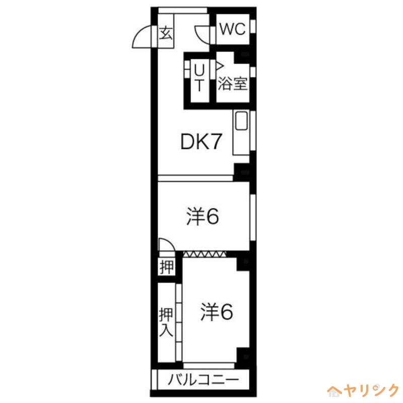 第二仲ビル 3階 2DK 賃貸物件詳細