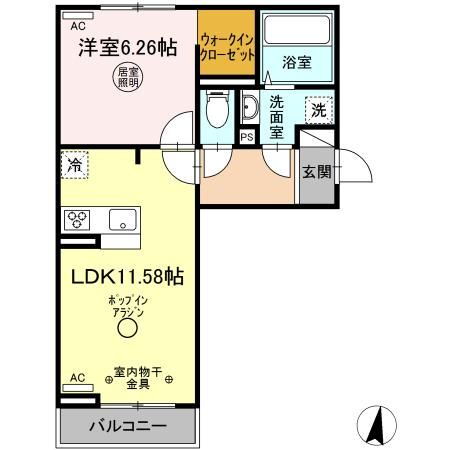 佐賀県佐賀市伊勢町 佐賀駅 1LDK アパート 賃貸物件詳細