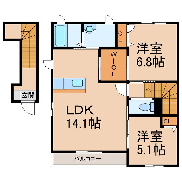 和歌山県和歌山市口須佐 伊太祈曽駅 2LDK アパート 賃貸物件詳細