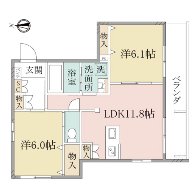 （シニア限定）ヘーベルヴィレッジ八広 3階 2LDK 賃貸物件詳細