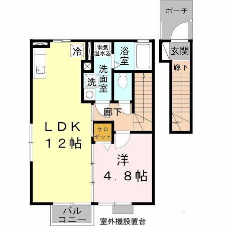 セジュール名谷ＩＩ 2階 1LDK 賃貸物件詳細