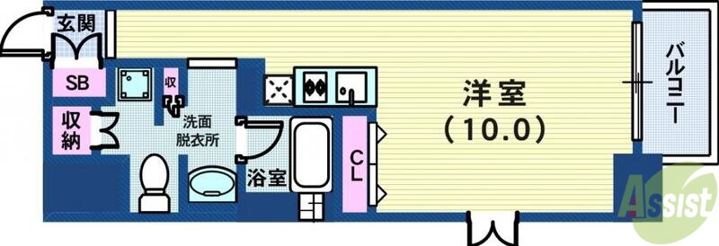 兵庫県神戸市中央区磯上通３ 三ノ宮駅 ワンルーム マンション 賃貸物件詳細