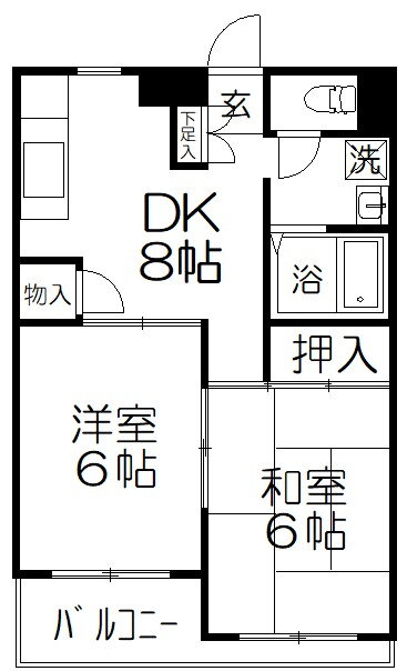埼玉県さいたま市浦和区高砂４ 浦和駅 2DK マンション 賃貸物件詳細