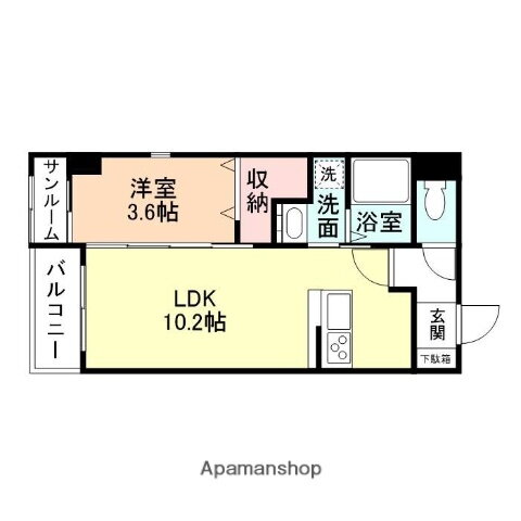 Ｊ－ｓｕｉｔｅ 2階 1LDK 賃貸物件詳細