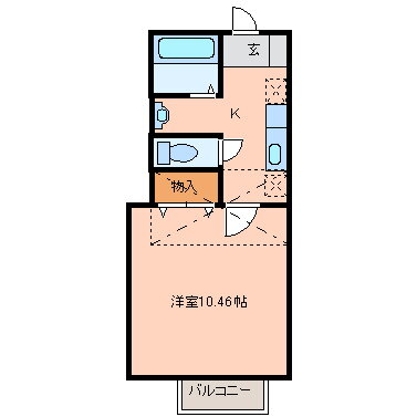 宮城県仙台市宮城野区新田東３ 小鶴新田駅 1K アパート 賃貸物件詳細