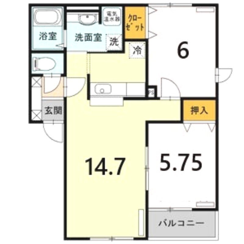 北海道札幌市手稲区西宮の沢四条１ 発寒駅 2LDK アパート 賃貸物件詳細