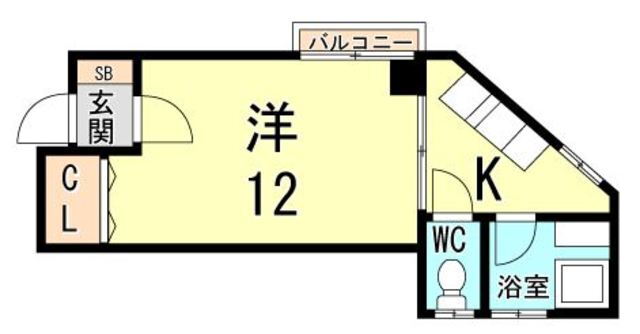 兵庫県神戸市兵庫区矢部町 大倉山駅 1K マンション 賃貸物件詳細