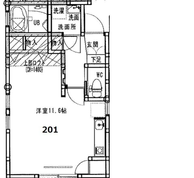 グレイス天神 2階 ワンルーム 賃貸物件詳細