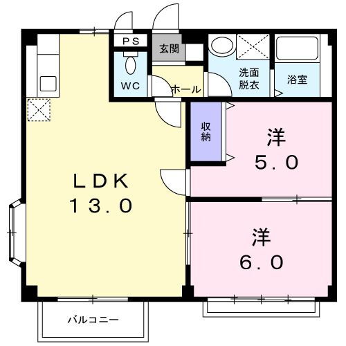 栃木県小山市大字横倉新田 小山駅 2LDK アパート 賃貸物件詳細