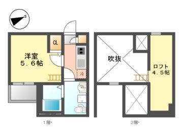 ハピネス南脇 1階 1K 賃貸物件詳細