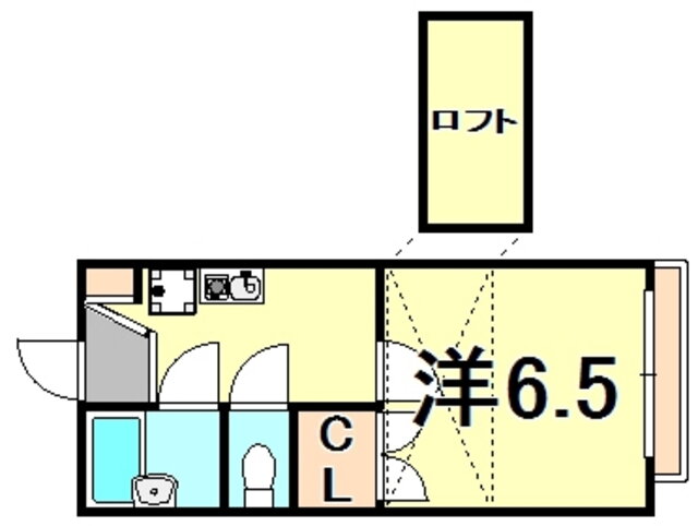 兵庫県西宮市上之町 門戸厄神駅 1K アパート 賃貸物件詳細