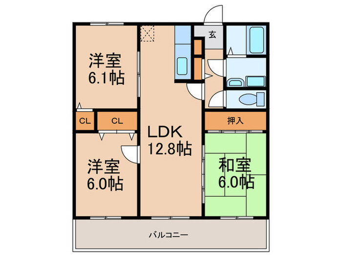 福岡県糟屋郡粕屋町戸原西１ 伊賀駅 3LDK マンション 賃貸物件詳細