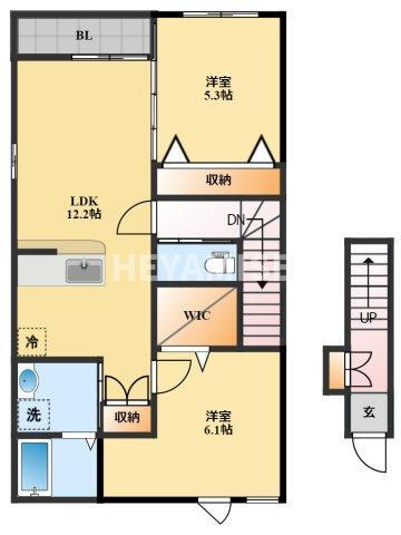 長崎県諫早市多良見町市布 市布駅 2LDK アパート 賃貸物件詳細