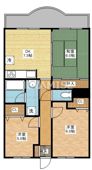 長崎県長崎市岩川町 浦上駅前駅 3DK マンション 賃貸物件詳細