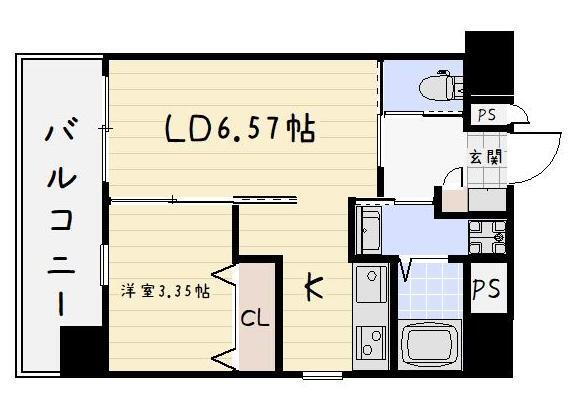 フェリシエ馬借 6階 1LDK 賃貸物件詳細