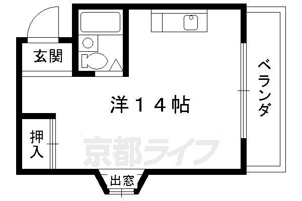 京都府京都市北区出雲路神楽町 鞍馬口駅 1K アパート 賃貸物件詳細