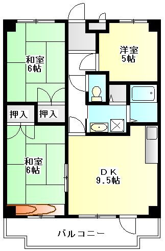 レジデンス新居 2階 3DK 賃貸物件詳細