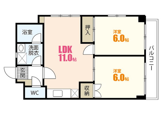 広島県広島市安佐南区中筋２ 中筋駅 2LDK マンション 賃貸物件詳細