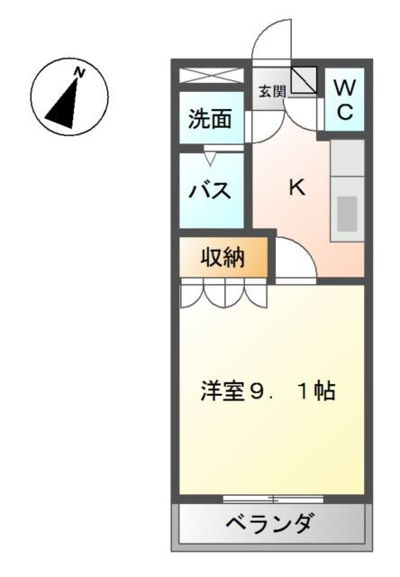 神奈川県海老名市東柏ケ谷６ さがみ野駅 1K マンション 賃貸物件詳細