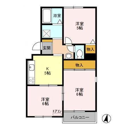 千葉県富里市日吉台１ 京成成田駅 3K アパート 賃貸物件詳細