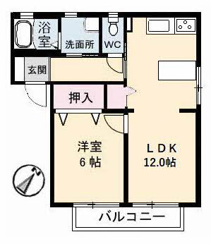 鳥取県米子市福市 東山公園駅 1LDK アパート 賃貸物件詳細