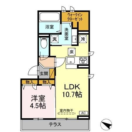茨城県つくば市東新井 つくば駅 1LDK アパート 賃貸物件詳細