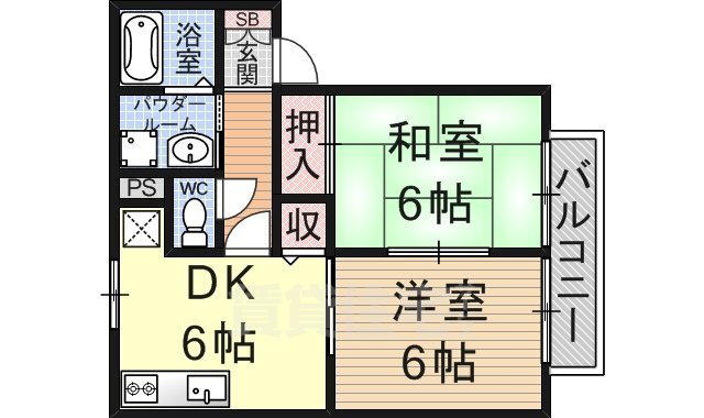 滋賀県栗東市高野 守山駅 2DK アパート 賃貸物件詳細