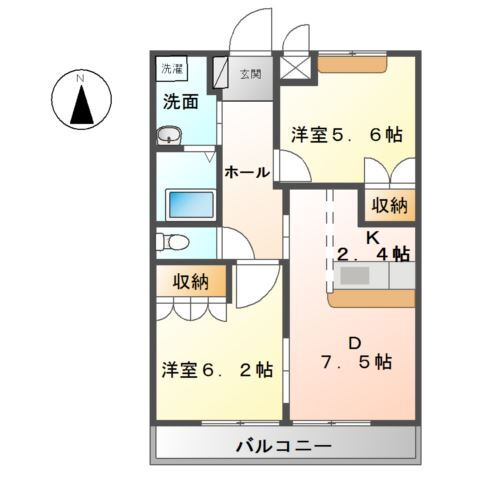神奈川県厚木市三田 本厚木駅 2DK アパート 賃貸物件詳細