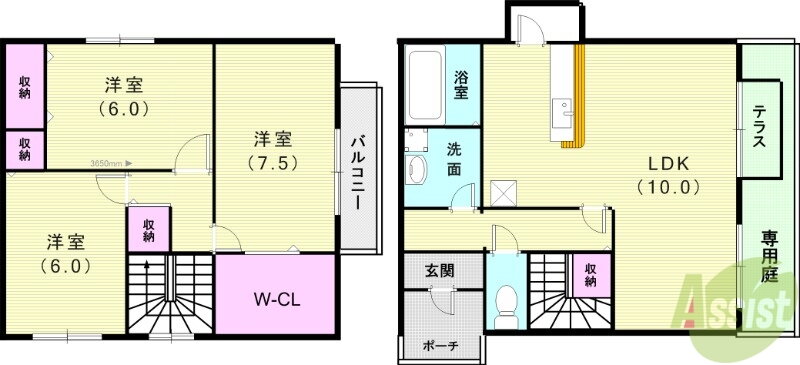 兵庫県神戸市北区鈴蘭台西町６ 鈴蘭台西口駅 3LDK アパート 賃貸物件詳細