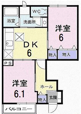 栃木県佐野市奈良渕町 堀米駅 2DK アパート 賃貸物件詳細