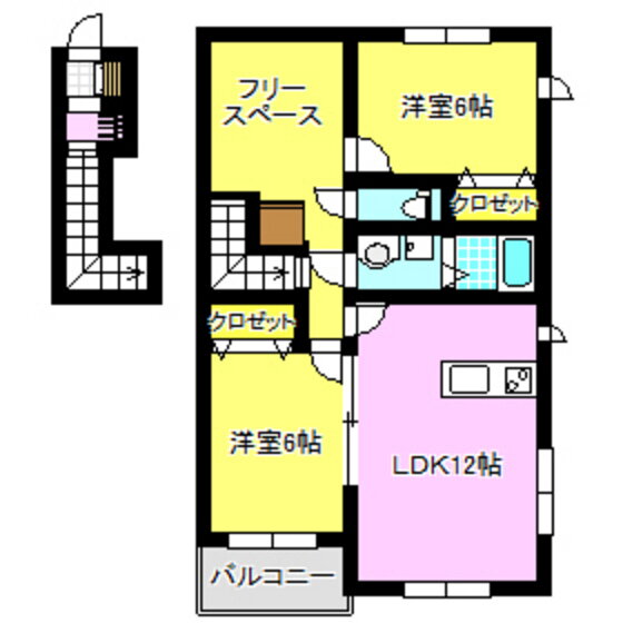 群馬県高崎市矢中町 倉賀野駅 2SLDK アパート 賃貸物件詳細