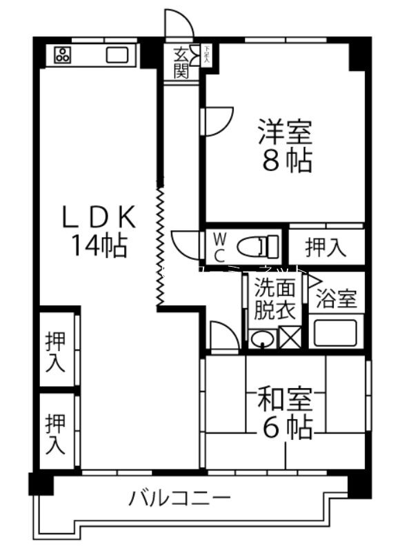鹿児島県鹿児島市谷山中央６ 慈眼寺駅 2LDK マンション 賃貸物件詳細